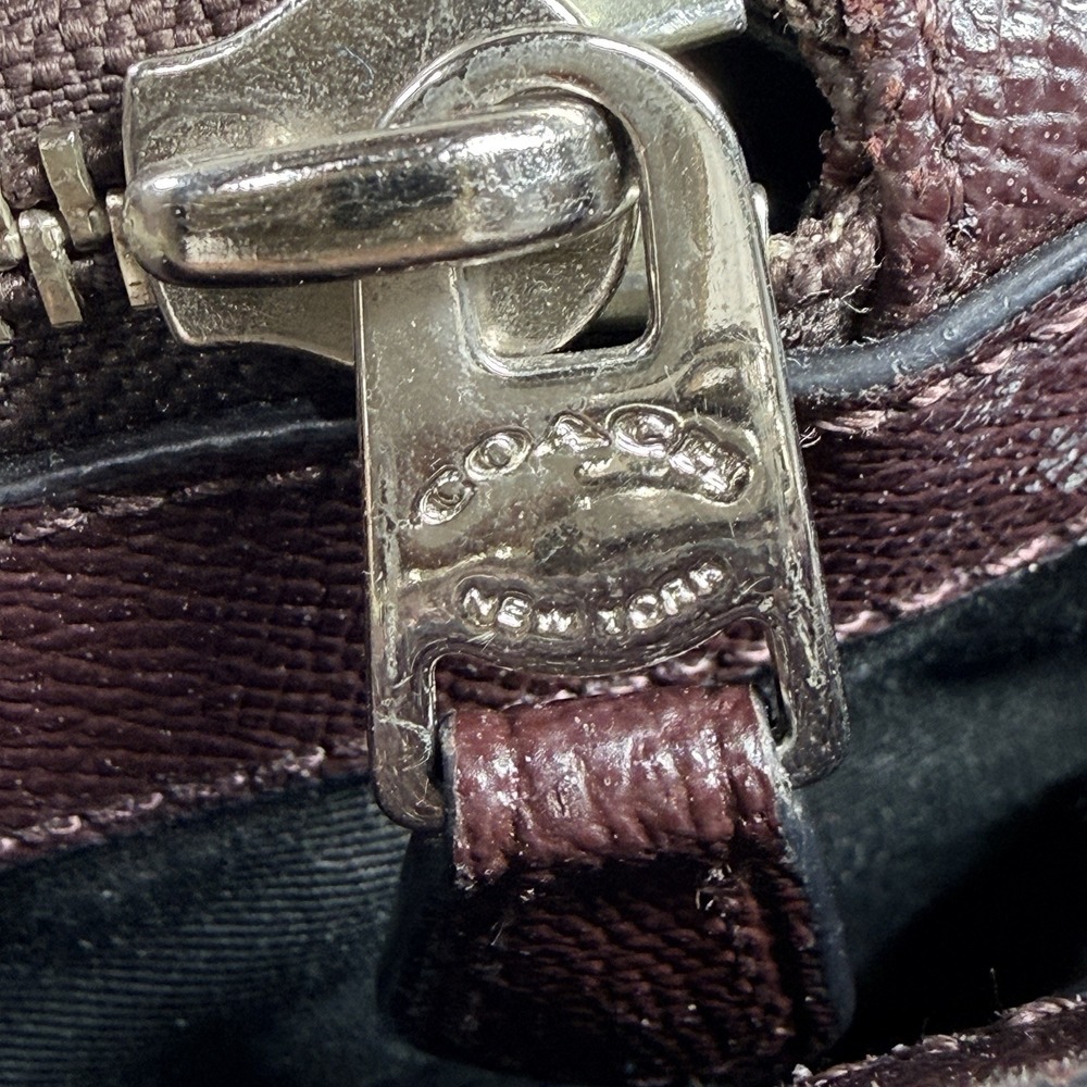 Coach F59141 Perry Metropolitan Oxblood Leather Business Tote Briefcase Unisex - Picture 7 of 16